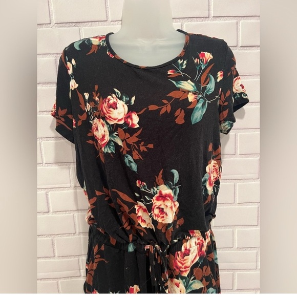 LAINAB Women's Casual Summer Short Sleeve Jumpsuits Rompers with Pockets/size L - Picture 7 of 13